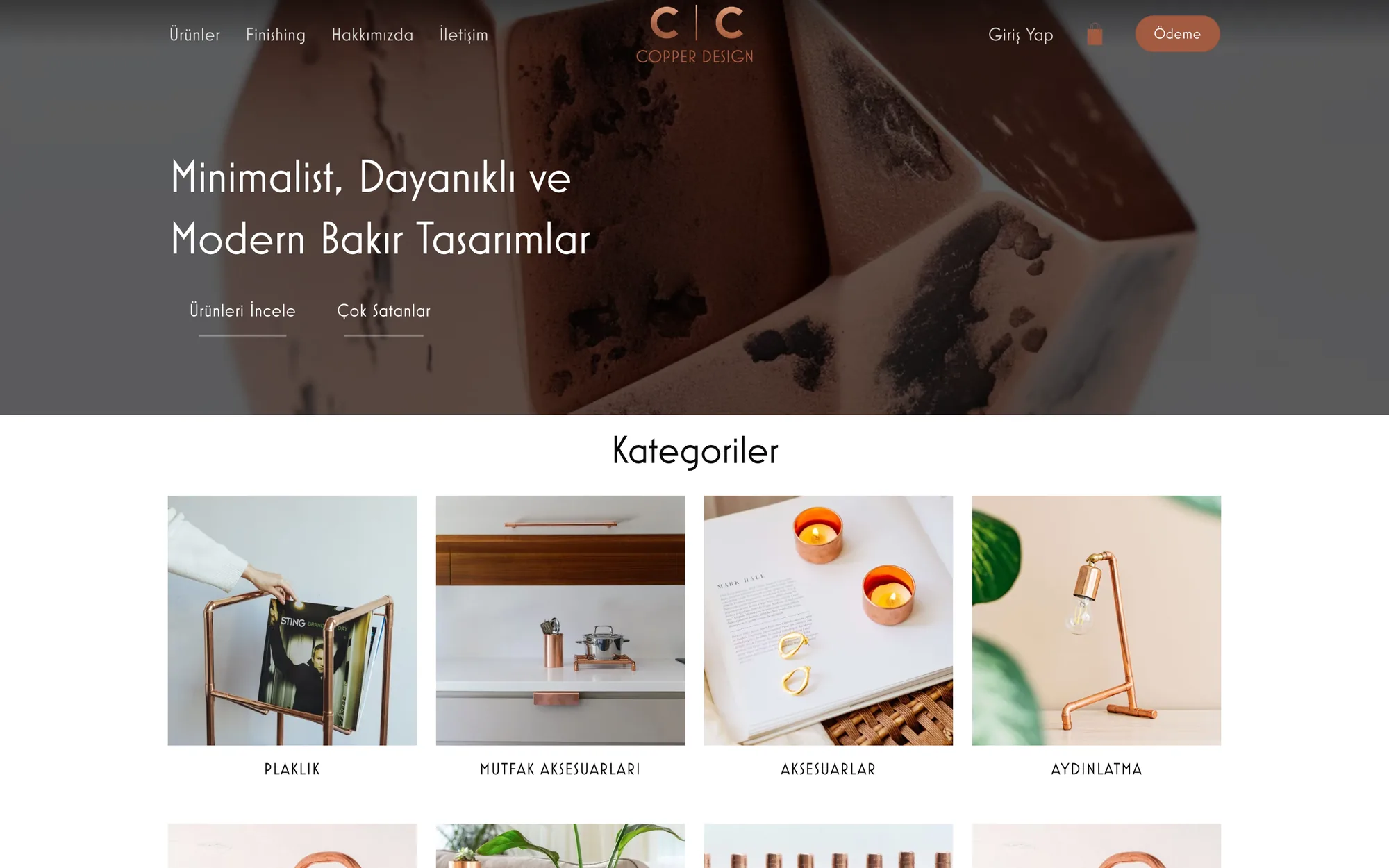 CC Copper Design — desktop view