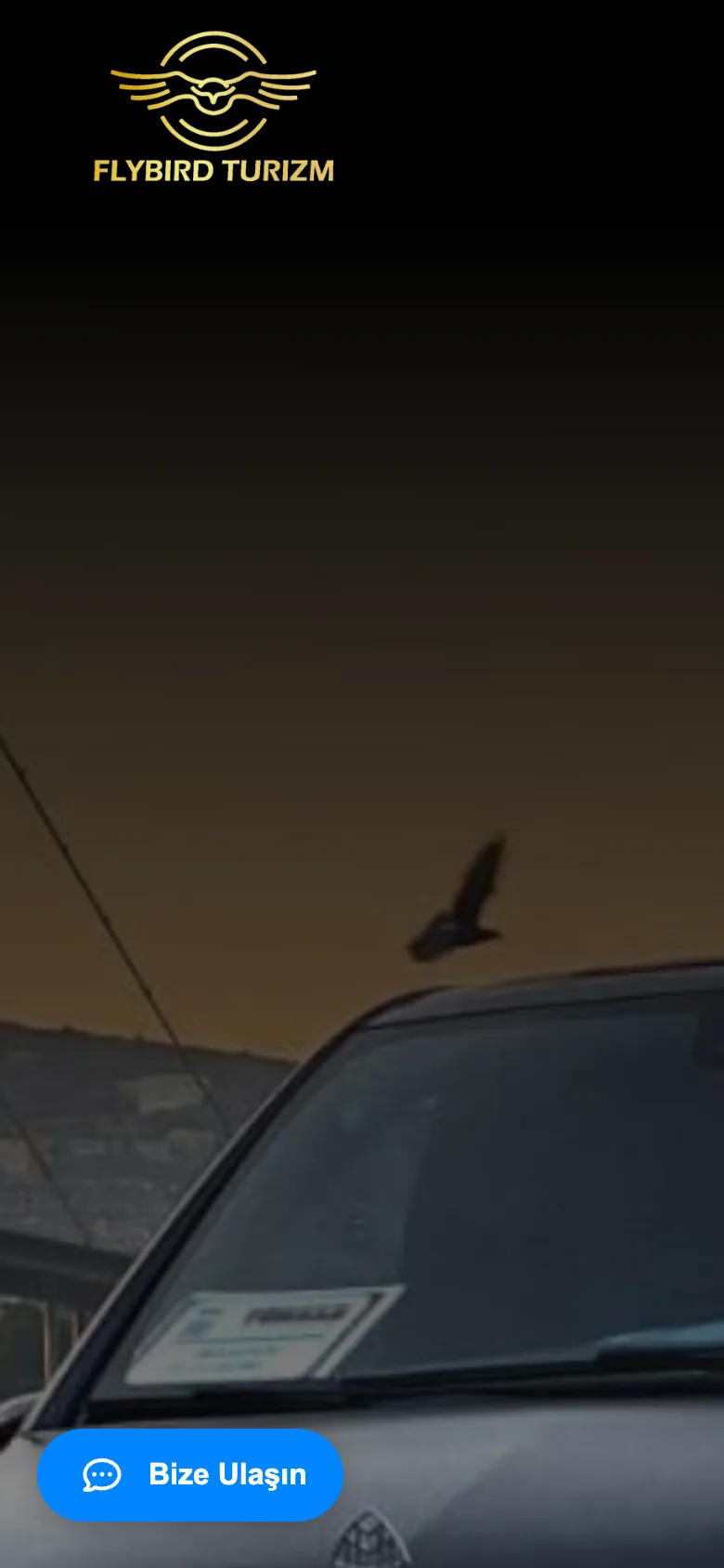 Flybird Turizm — mobil görünüm
